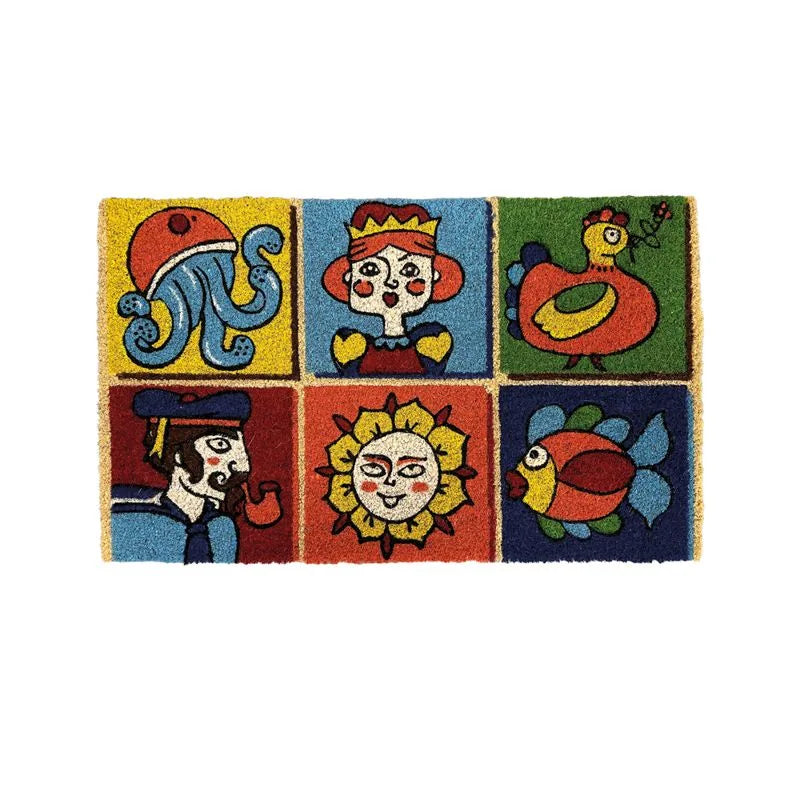 Felpudo Mosaico Cocco con diseño inspirado en mosaico.