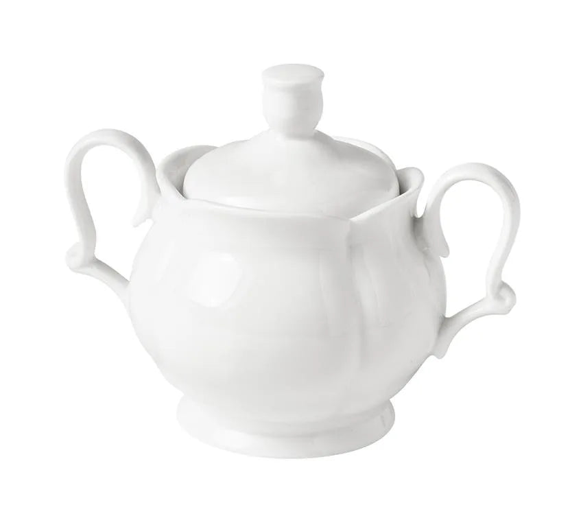 Azucarero Meringa de Brandani en porcelana New Bone China, presentado sobre una superficie neutra.