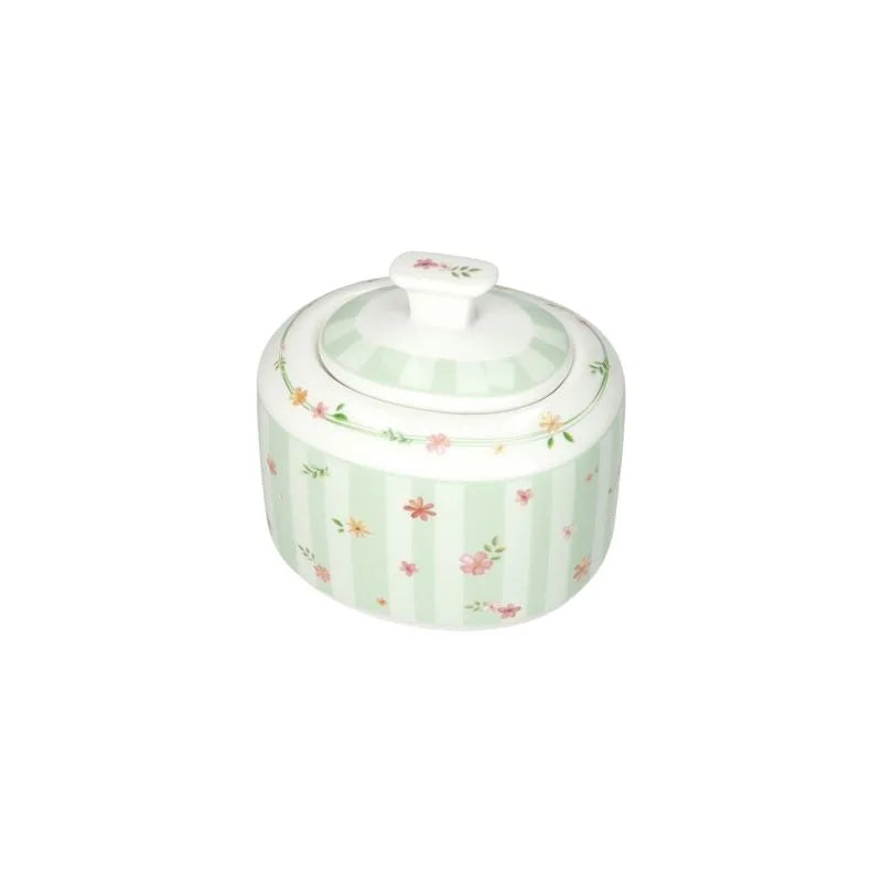 Azucarero verde de New Bone China de la colección Polline.