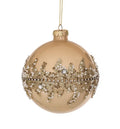 Bola de Navidad Preziosa de 10 cm con acabado brillante, ideal para decorar árboles navideños.