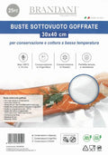Pack de 25 bolsas herméticas de plástico para cocina, tamaño 30x40 cm, apiladas.