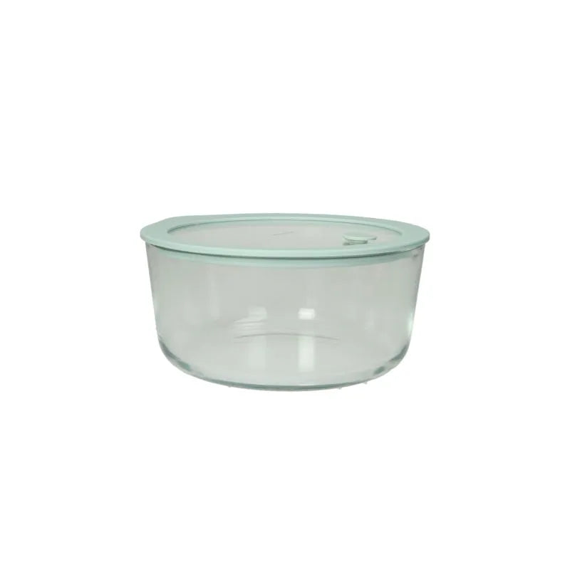 Bote hermético verde salvia de 16 cm con cierre, ideal para cocina.