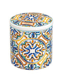 Bote de porcelana New Bone China modelo Medicis, con dimensiones de 10x10 cm.