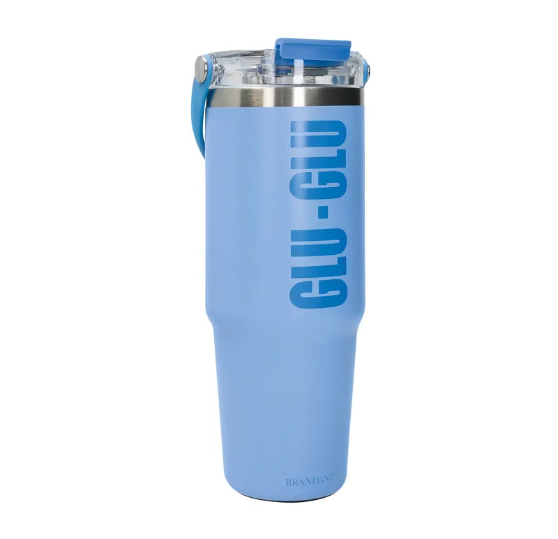 Botella térmica Glu-Glu de 900 ml, color neutro, con tapa.