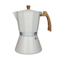 Cafetera Tuttinisieme gris de 12 tazas con asa y tapa.