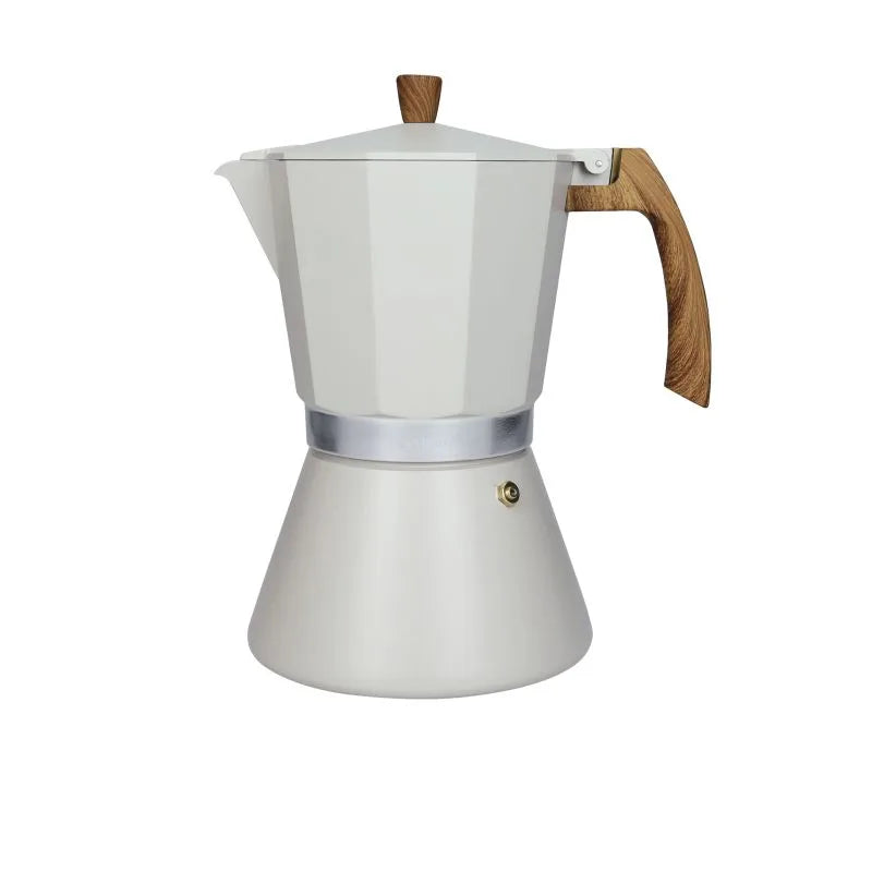 Cafetera de 9 tazas Tuttinisieme en color gris, con tapa y asa.