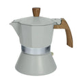 Cafetera Tuttinisieme gris de 3 tazas, fabricada en Italia.