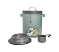 Caja azul Grigio Brandani con medidas 14,7 x 11,8 x 18,8 cm.