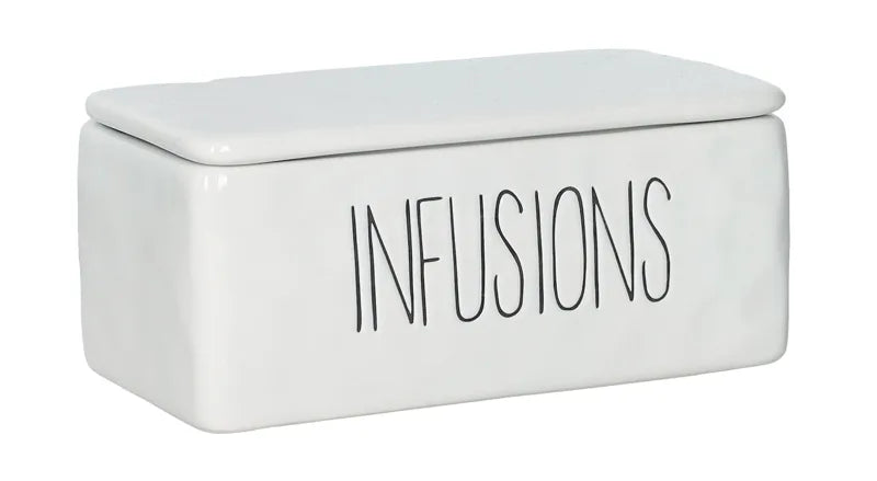 Caja porta infusiones Brandani de la colección Fusion, fabricada en Italia.