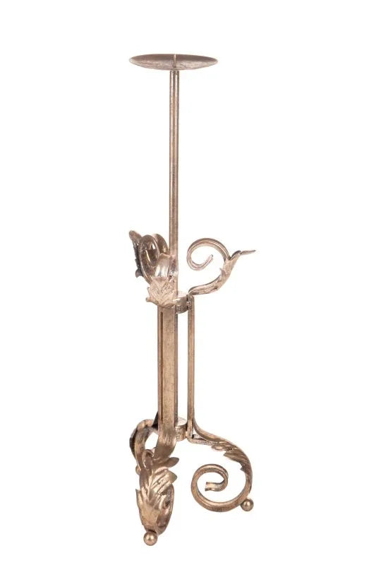 Candelabro de 1 brazo de 51 cm en color neutro, diseñado para la decoración del hogar.