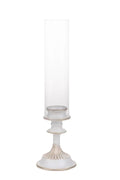 Candelero dorado con vela, diseño italiano de Brandani Gift Group.