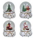 Carrillón Bola de Nieve decorativo, con base y figura central, dimensiones 11.5 x 14.5 cm.
