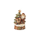 Carrillón de cerámica con forma de Papá Noel, de Brandani Gift Group, con detalles pintados y un diseño festivo.