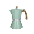 Cafetera Tiffany de 9 tazas, con diseño italiano y acabado elegante.
