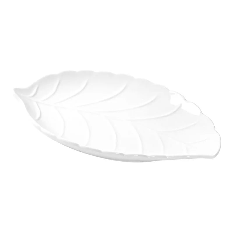 Centro de mesa decorativo Brandani Foglia de 26 cm, ideal para aperitivos o como adorno.