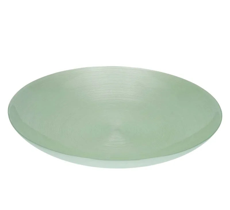Centro de mesa Ares de Brandani Gift Group en color acuamarina, con 40 cm de diámetro, mostrando su diseño italiano.