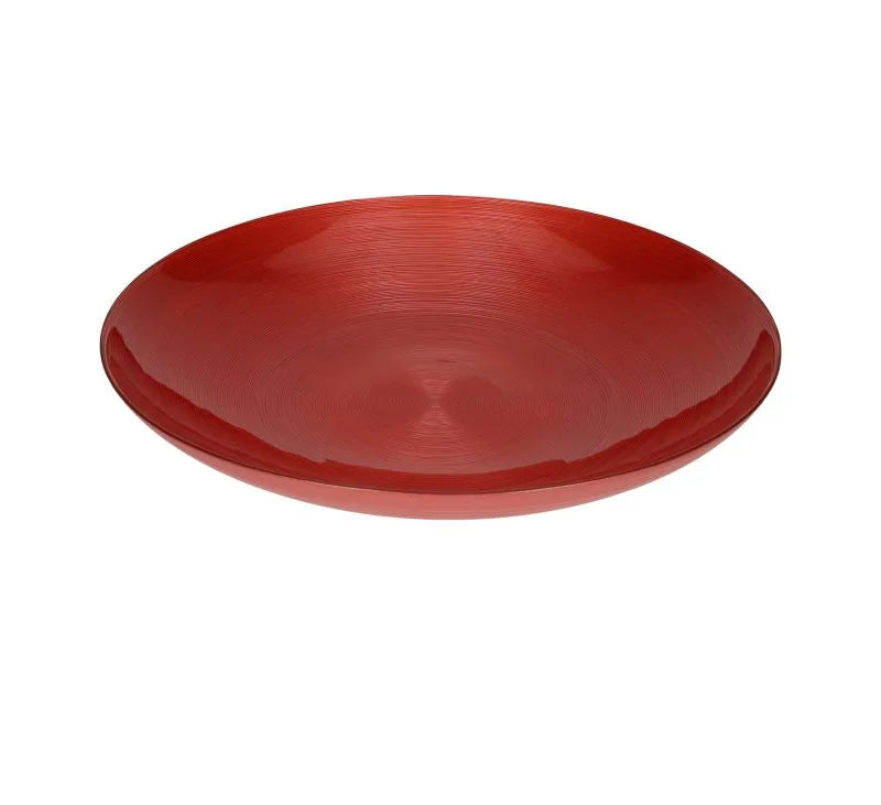 Centro de mesa decorativo Brandani Ares de 30 cm en rojo y naranja.
