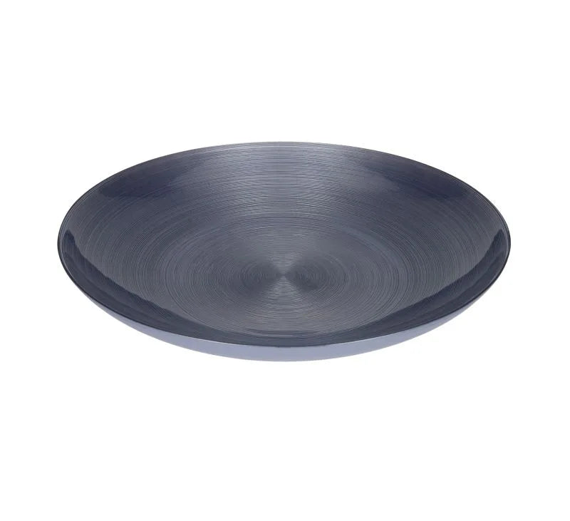 Centro de mesa Ares de Brandani en color azul, con 30 cm de diámetro y diseño italiano.