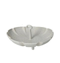 Cesto vaporera de silicona gris de 25 cm de diámetro, para cocinar al vapor.
