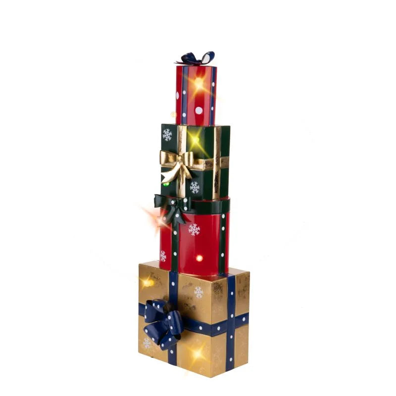 Columna decorativa navideña de Brandani Gift Group, con 71 cm de altura, ideal para la decoración del hogar.