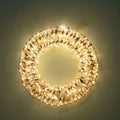 Corona de Navidad con 400 LEDs, lista para colgar y decorar.