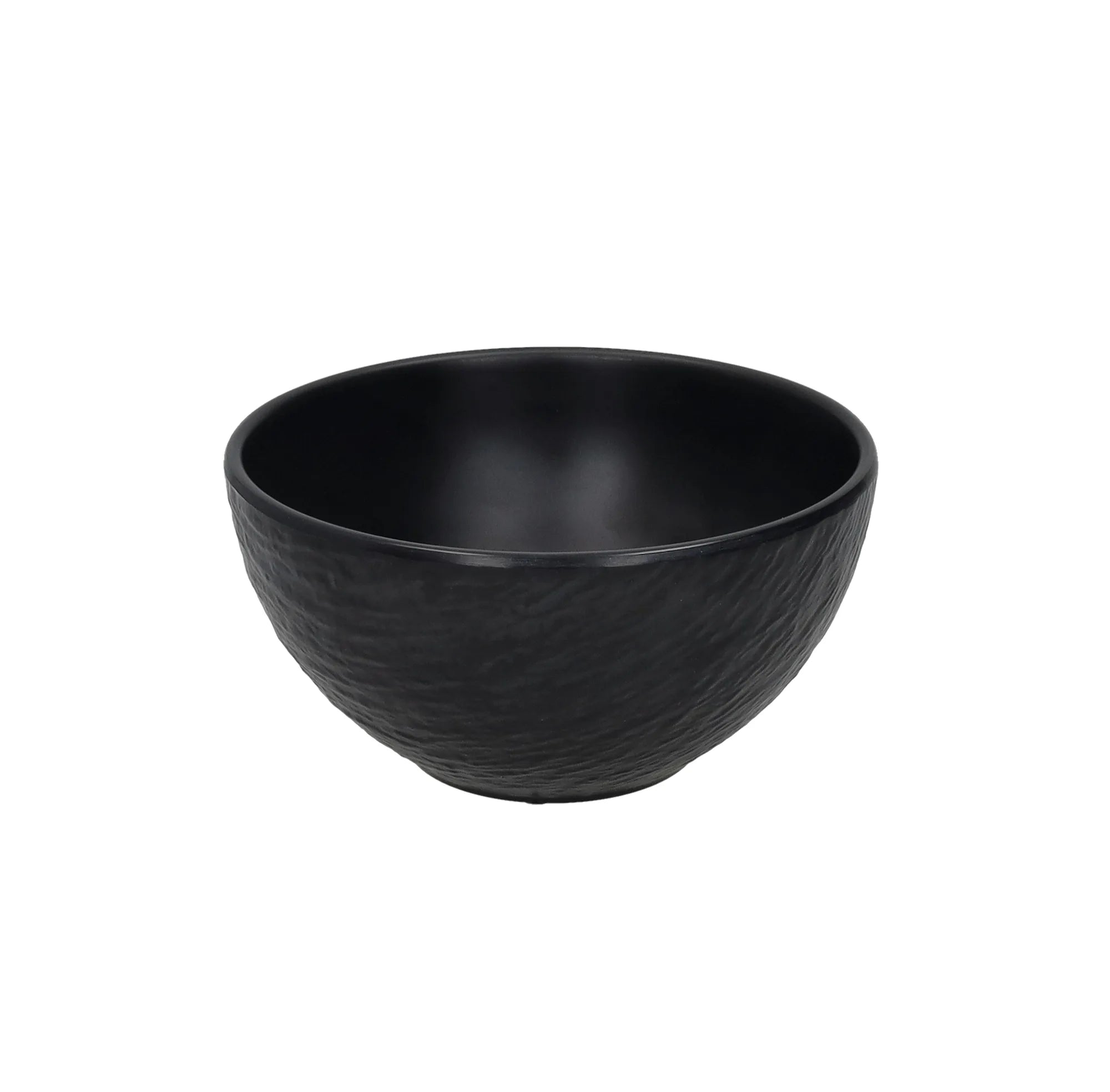 Cuenco de melamina negro de 14.5 cm de diámetro de la colección Black Eclipse.
