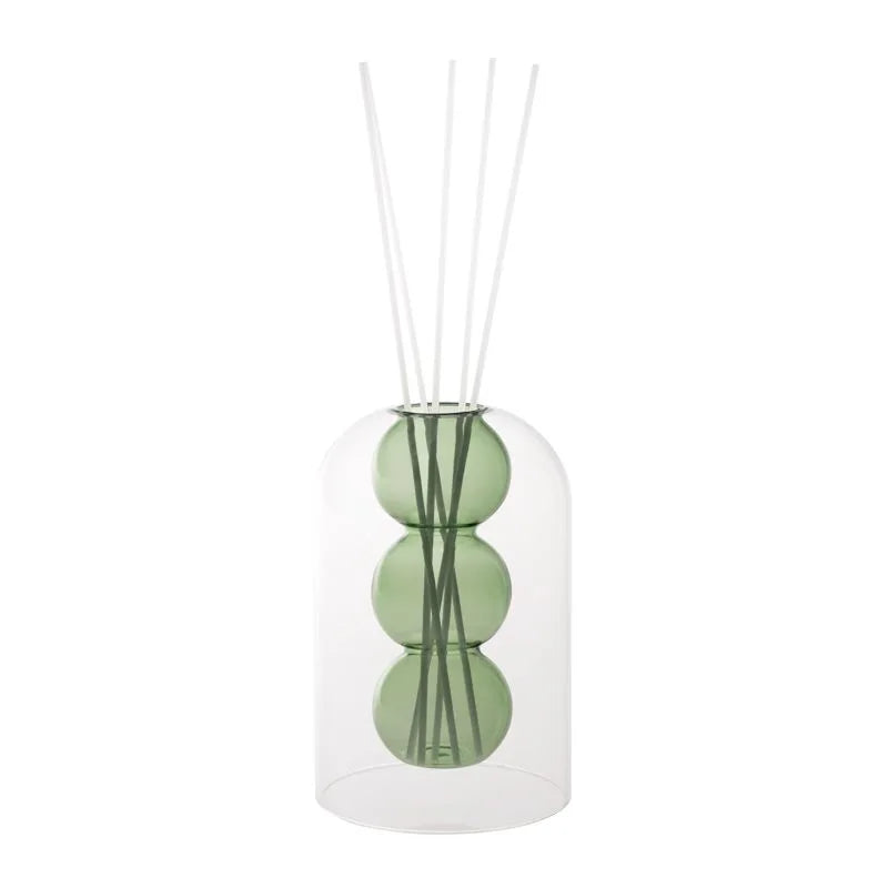 Difusor de fragancia Bubble en color verde, con un diseño redondo y moderno, de Brandani Gift Group.