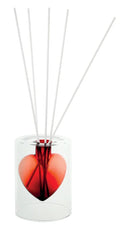 Difusor de fragancia Cuore Rosso en color rojo, con detalles finos.