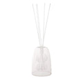 Mini difusor de fragancia transparente con forma de ampolla, ideal para decorar y perfumar el hogar.