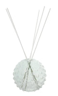 Difusor de fragancia Palla transparente con base redonda y cuerpo cilíndrico de cristal.