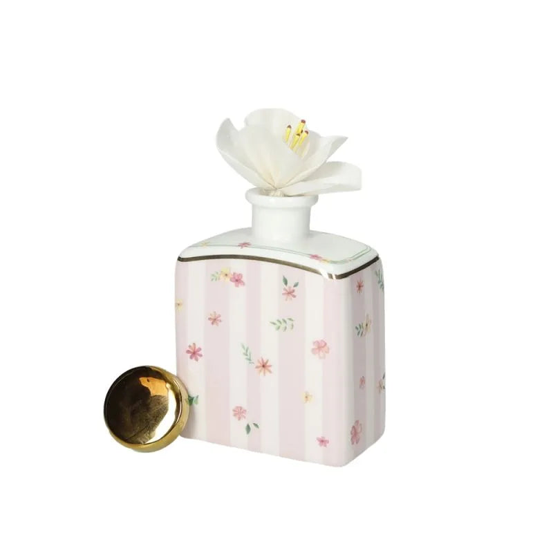 Difusor de fragancia de porcelana rosa de la colección Polline de Brandani Gift Group.