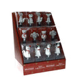 Display de 12 tapones para botellas Brandani con diseños surtidos de perros y gatos.