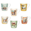Display de tazas de espresso Dolce Vita con surtido de decoraciones, marca Brandani.