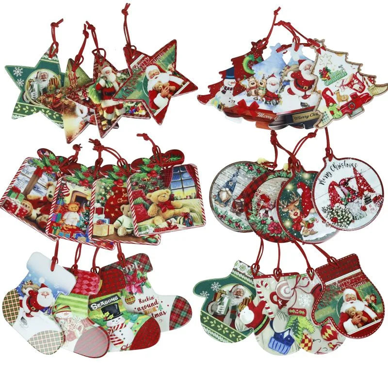 Pack de 24 piezas decorativas surtidas para árbol de Navidad de Brandani.