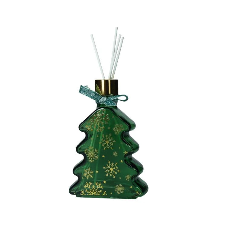 Set de 6 ambientadores de cerámica blanca con diseño navideño, marca Brandani.
