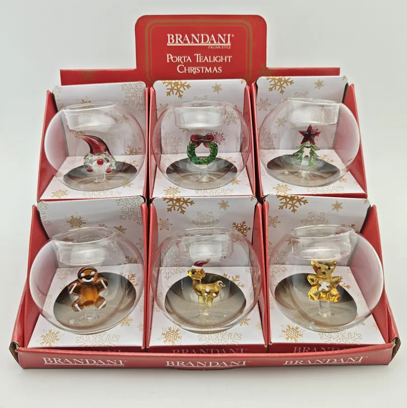 Portavelas pequeño de Brandani Gift Group, diseño italiano individual.