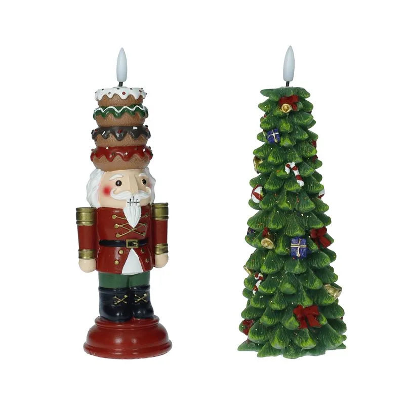 Display de 8 velas LED modelo Festivity de Brandani Gift Group, empaquetadas.