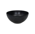 Ensaladera Black Eclipse de melamina negra con 25 cm de diámetro y 11 cm de altura.