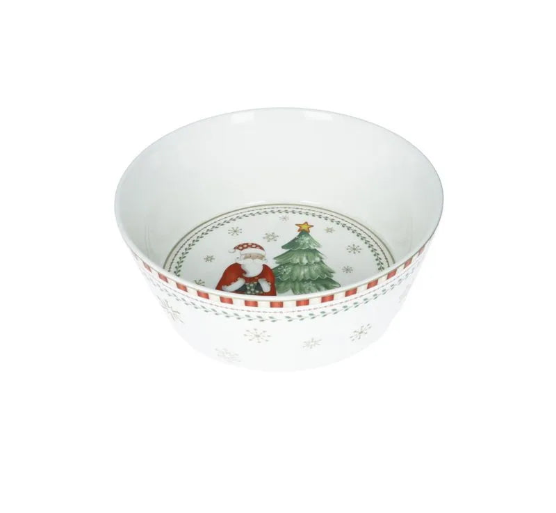 Ensaladera bol Racconti de cerámica con diseño italiano, 17,5 x 7 cm.