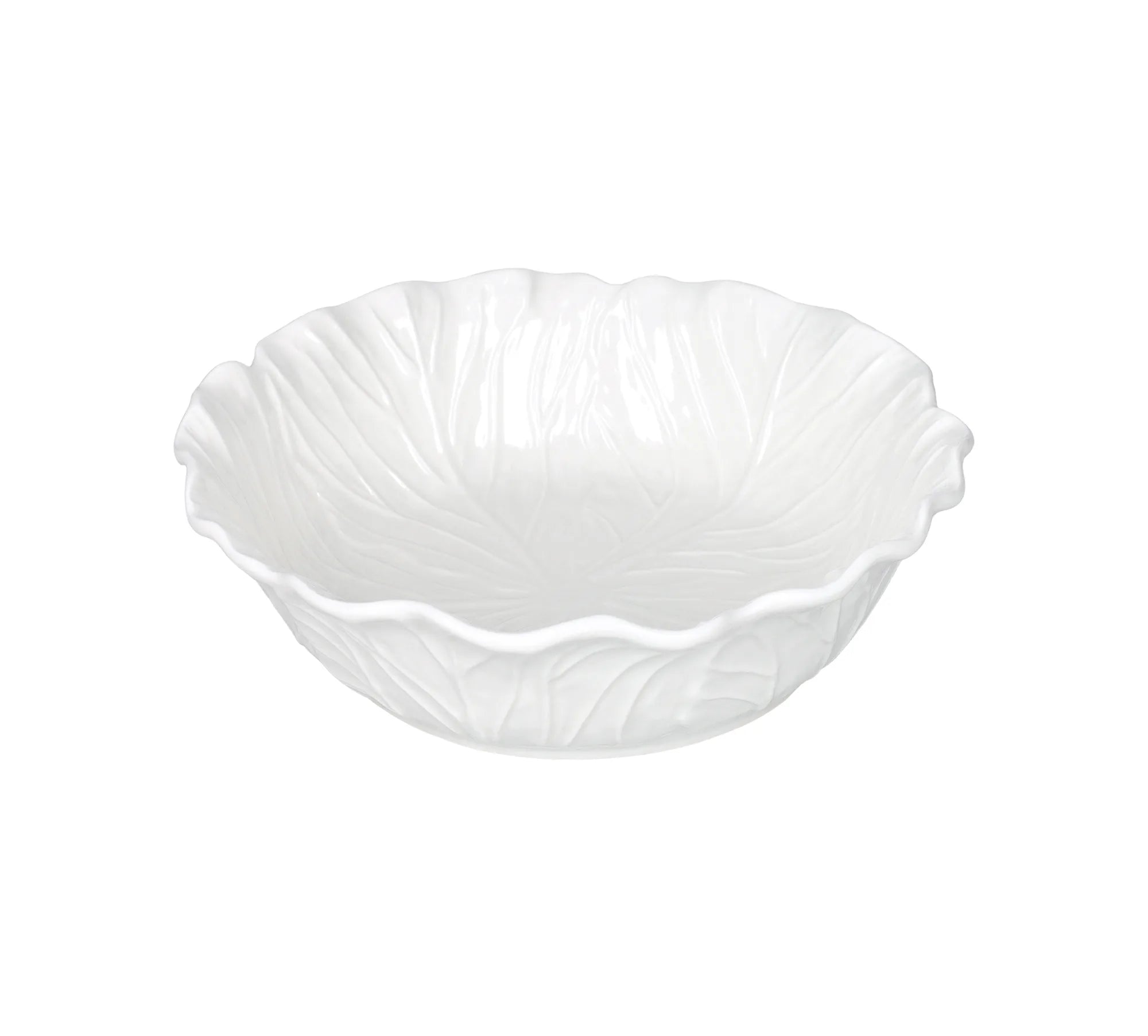 Ensaladera blanca modelo 'Vegan' de Brandani con 19 cm de diámetro y 5.5 cm de altura.