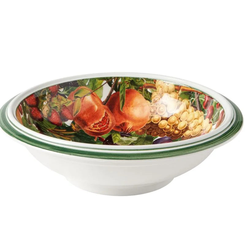 Ensaladera de cerámica blanca de 33 cm de la colección Le Primizie de Brandani.