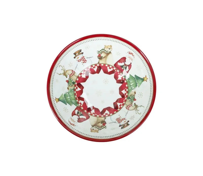 Ensaladera de melamina con estampado de la colección Racconti.