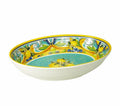 Ensaladera ovalada de melamina con diseño Citrus de 33 cm.