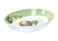 Ensaladera ovalada de melamina blanca de la colección Wonderland de Brandani.