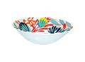 Ensaladera Tahiti de melamina con estampado colorido, 28 cm de diámetro, Brandani Gift Group.