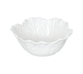 Ensaladera Vegan en color blanco, con 21 cm de diámetro y 8,5 cm de altura, presentada sobre un fondo neutro.