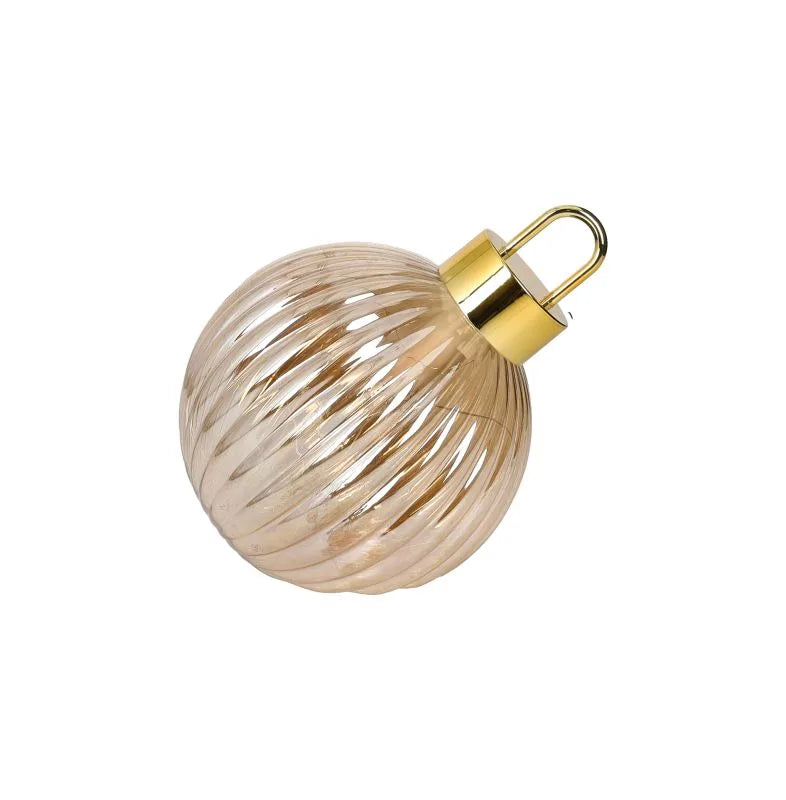 Esfera de cristal con luz LED integrada, diámetro 14,5 cm, diseño Brandani.