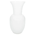 Florero Argo Bianco, jarrón de cerámica blanca con diseño italiano minimalista.