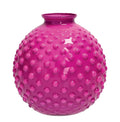 Florero Bolle Fucsia de Brandani Gift Group con 17 cm de altura y 16 cm de diámetro.