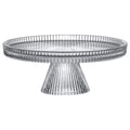 Fuente con pie Plissé transparente de 20 cm Brandani Gift Group.
